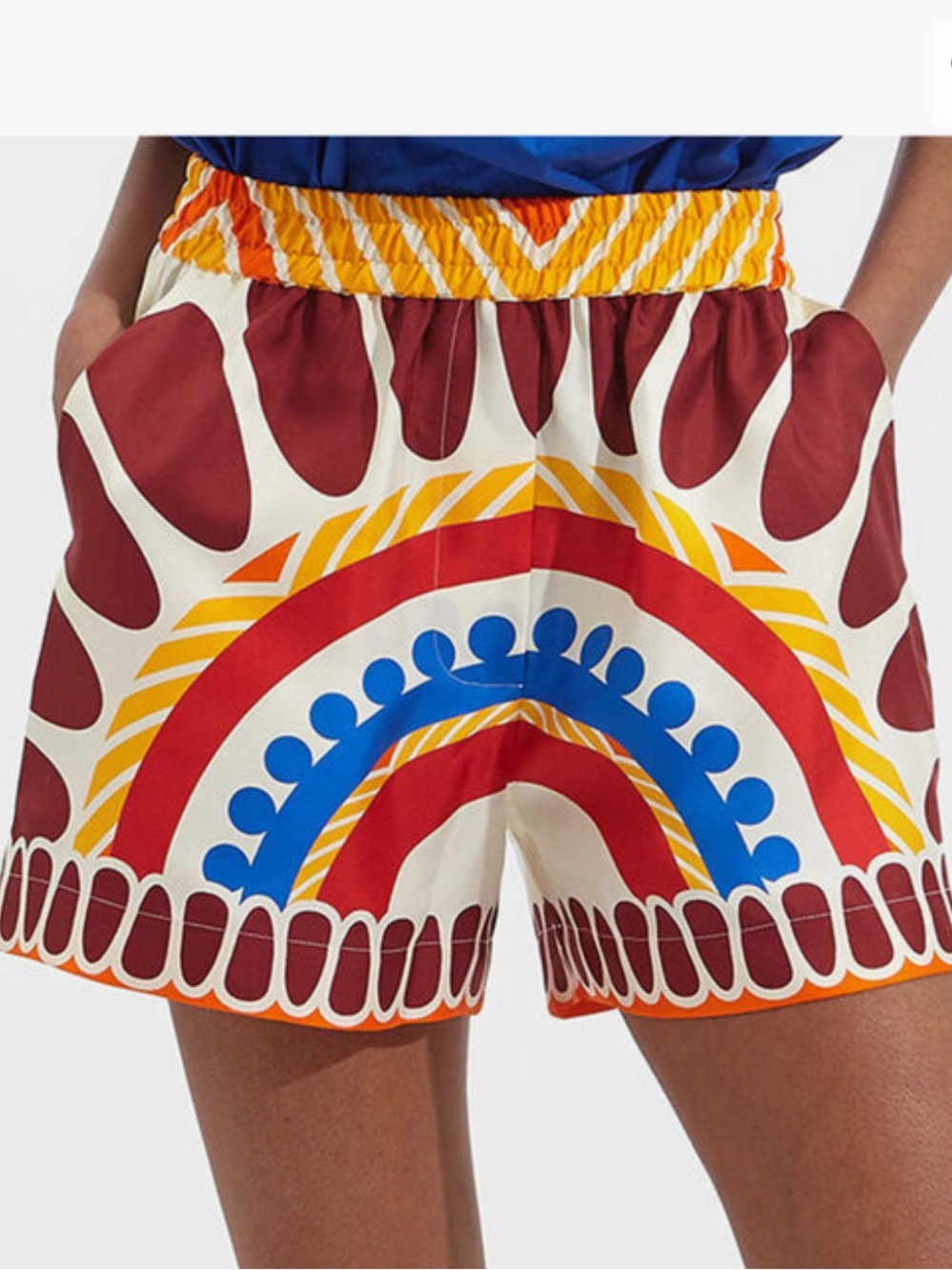 La DoubleJ Double J Solar Sun 100% Silk Shorts, Made in Italy